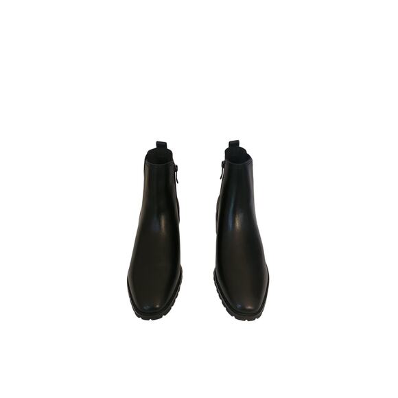 New Easy Spirit Womens Fedra Block Heel Dress Boots Black Leather 8.5M - Picture 3 of 8